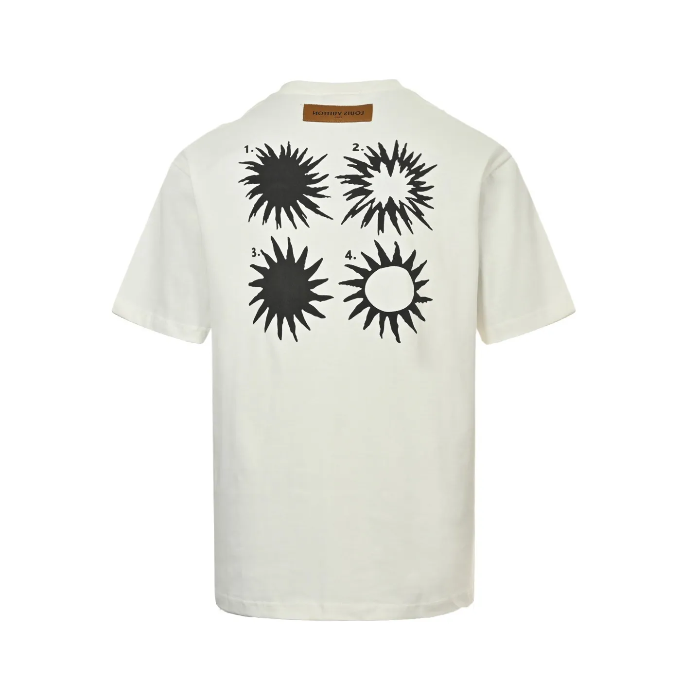 Louis Vuitton/Louis Vuitton 24ss back sun foam printed short sleeves